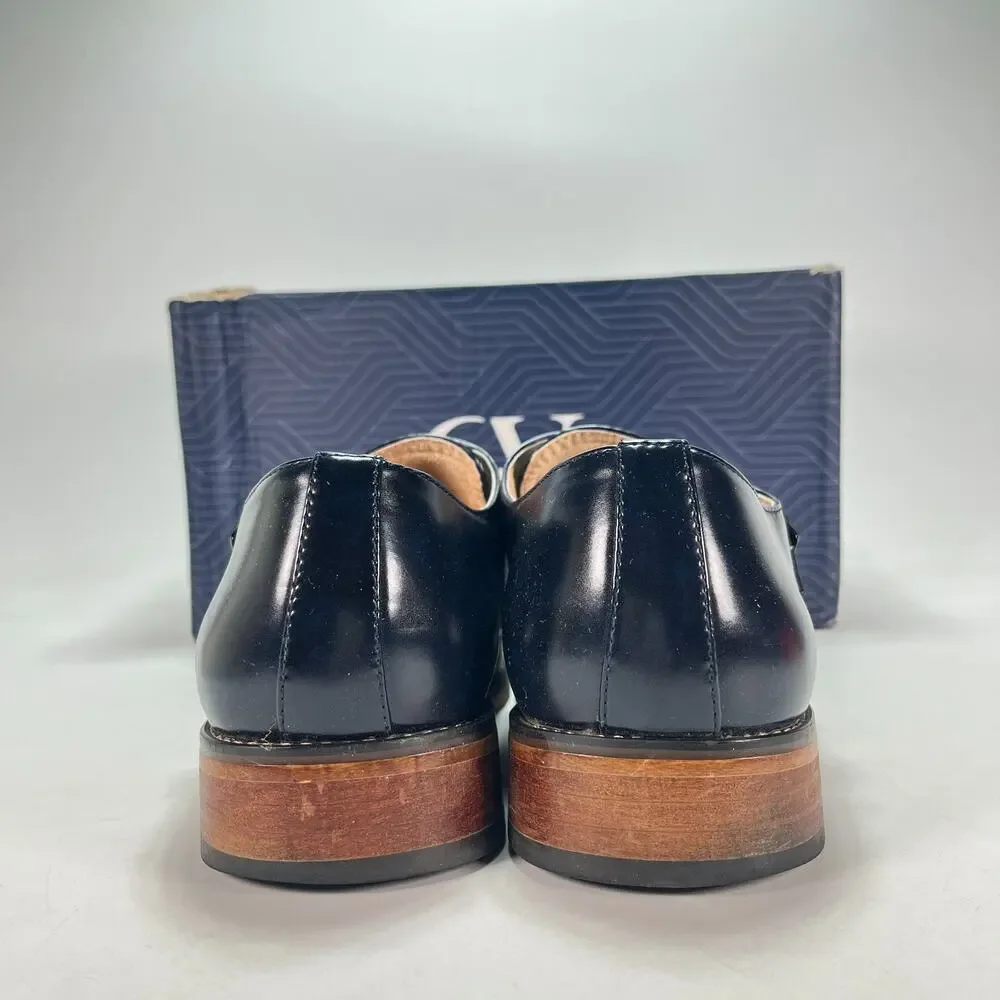 Gino Vitale Blue Formal Double Monk Strap Brogue Dress Shoes GV042 Men's Size 11